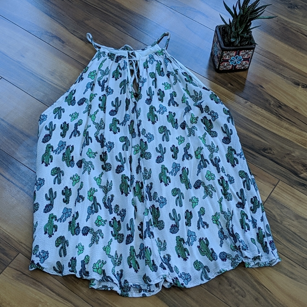 Cactus Print Tank Top